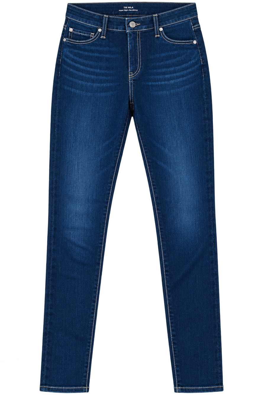 AG Adriano Goldschmied The Mila Super High Rise Skinny Jeans 27R Dark Wash 30"